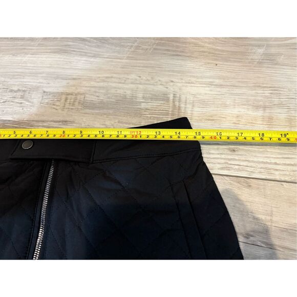 Athleta black quilted mini skirt size 8 - Picture 8 of 12